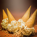 Fine art ice cream cone spill